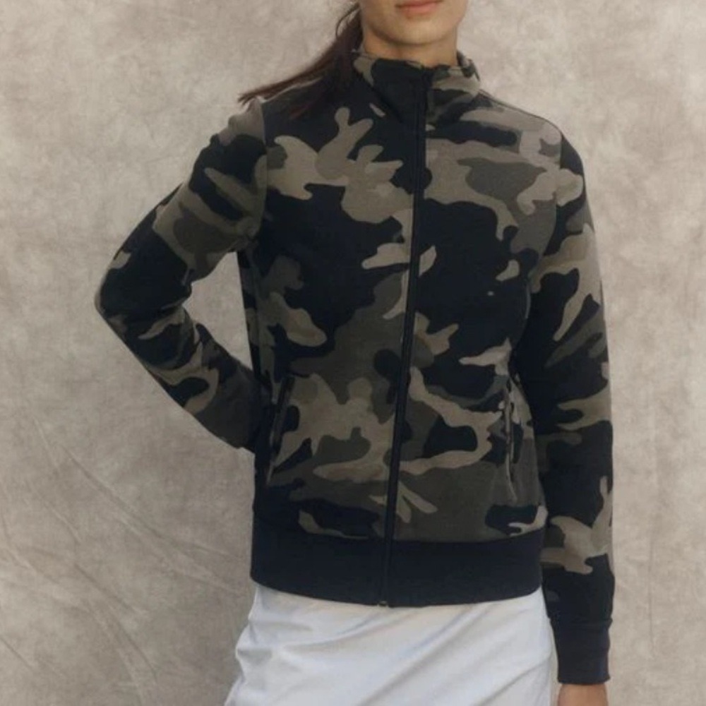 Flint park Women's Court Jacket in Black Camo size M NWT